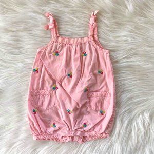 Gymboree Baby Girls Pink Floral Sunsuit 6/12M